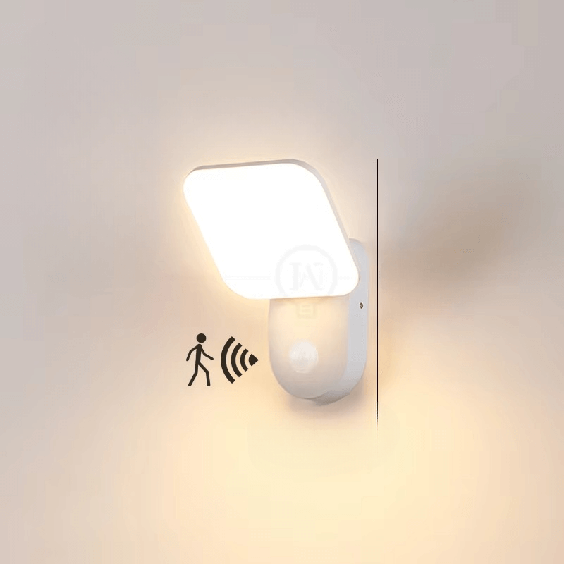 Smart LED-vegglampe med bevegelsessensor