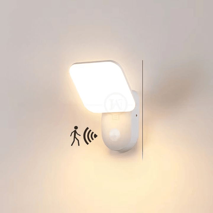 Smart LED-vegglampe med bevegelsessensor