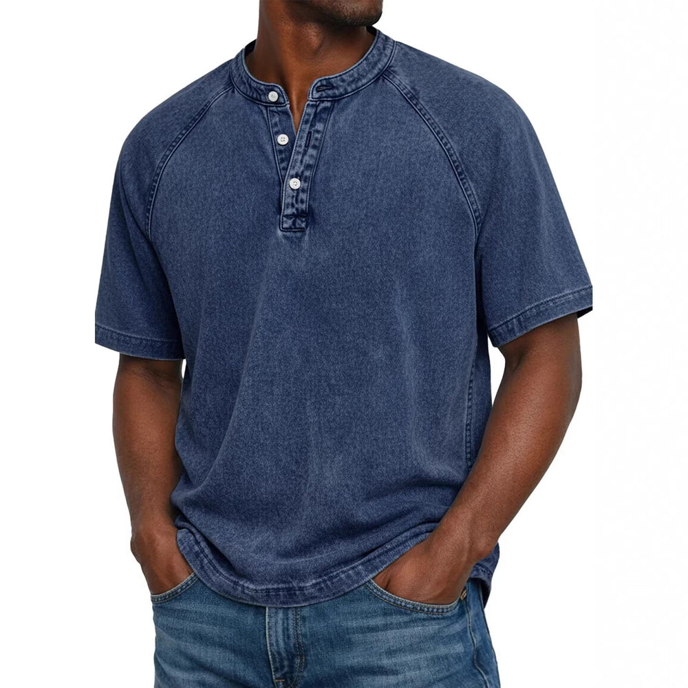 Distressed Crewneck Short-sleeve T-shirt