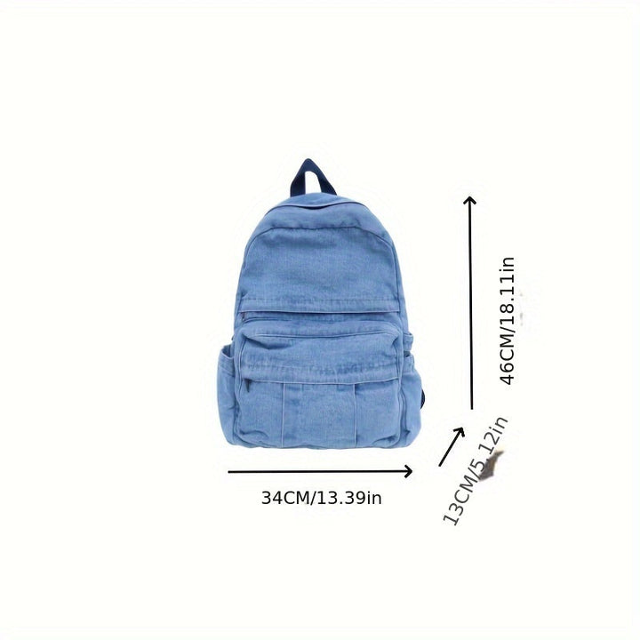 Ryggsekk i denim, unisex