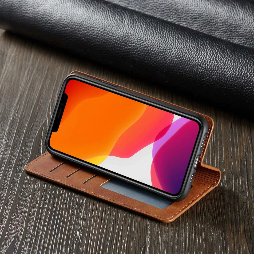 Luksuriøst magnetisk deksel for iPhone med sterk beskyttelse
