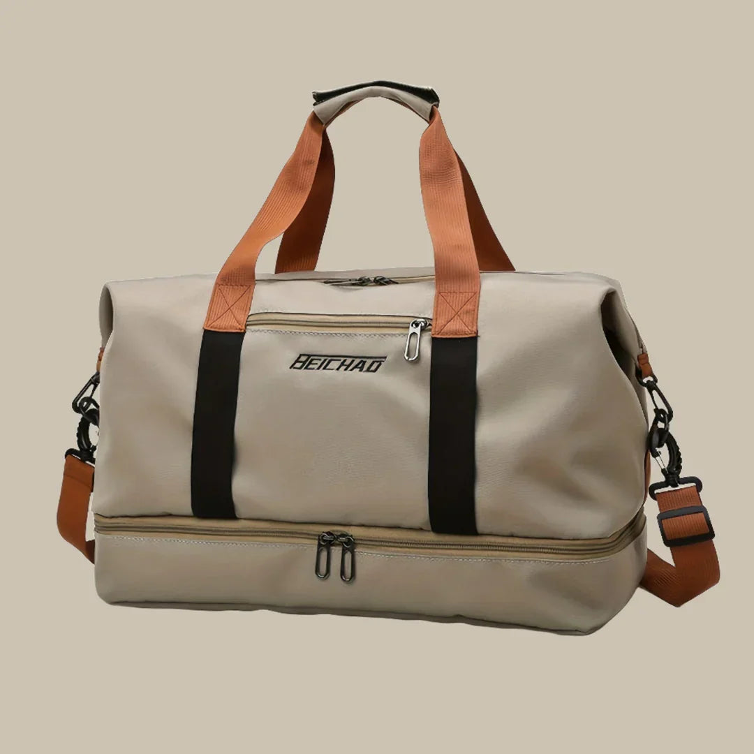 Romslig og stilfull herre reise duffelbag
