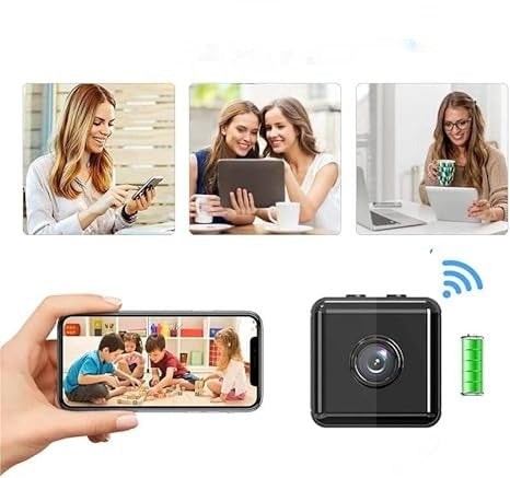 Trådløst 1080P mini WiFi-overvåkingskamera, oppladbart