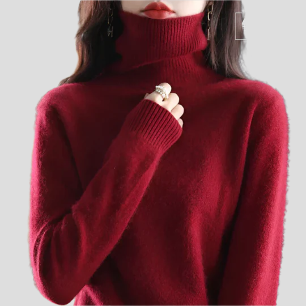 Turtleneck genser for kvinner
