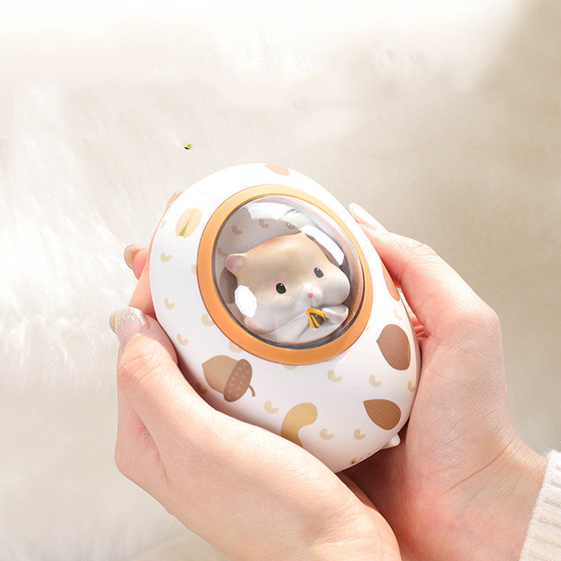 Hamster-håndvarmer med powerbank 5000 mAh og 4 varmenivåer