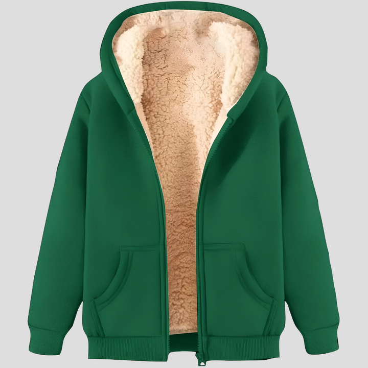 Warmth herre fleece-lined winter hooded jacket
