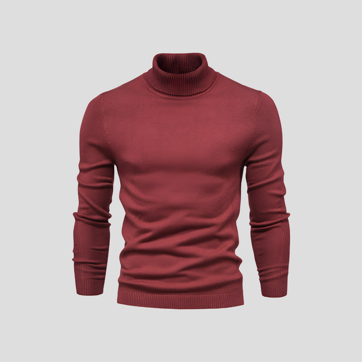 Men's sweater with turtleneck