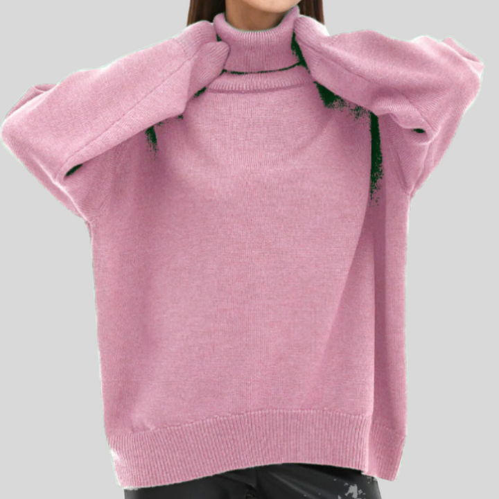 Modern high-neck sweater for women – Upgraded layer for cold weather