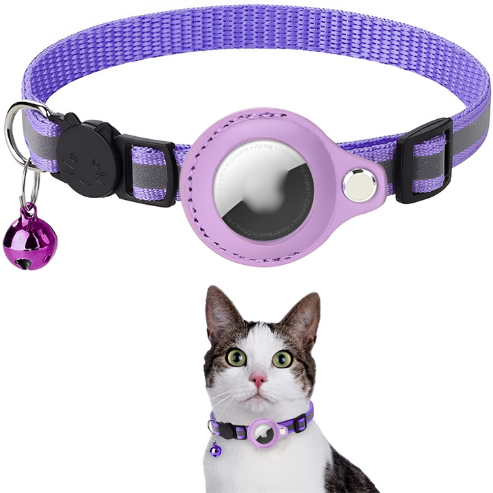 Katzen-GPS-Tracking-Halsband mit reflektierendem Design