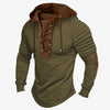 Herrenpullover mit Schnürung und komfortabler Kapuze