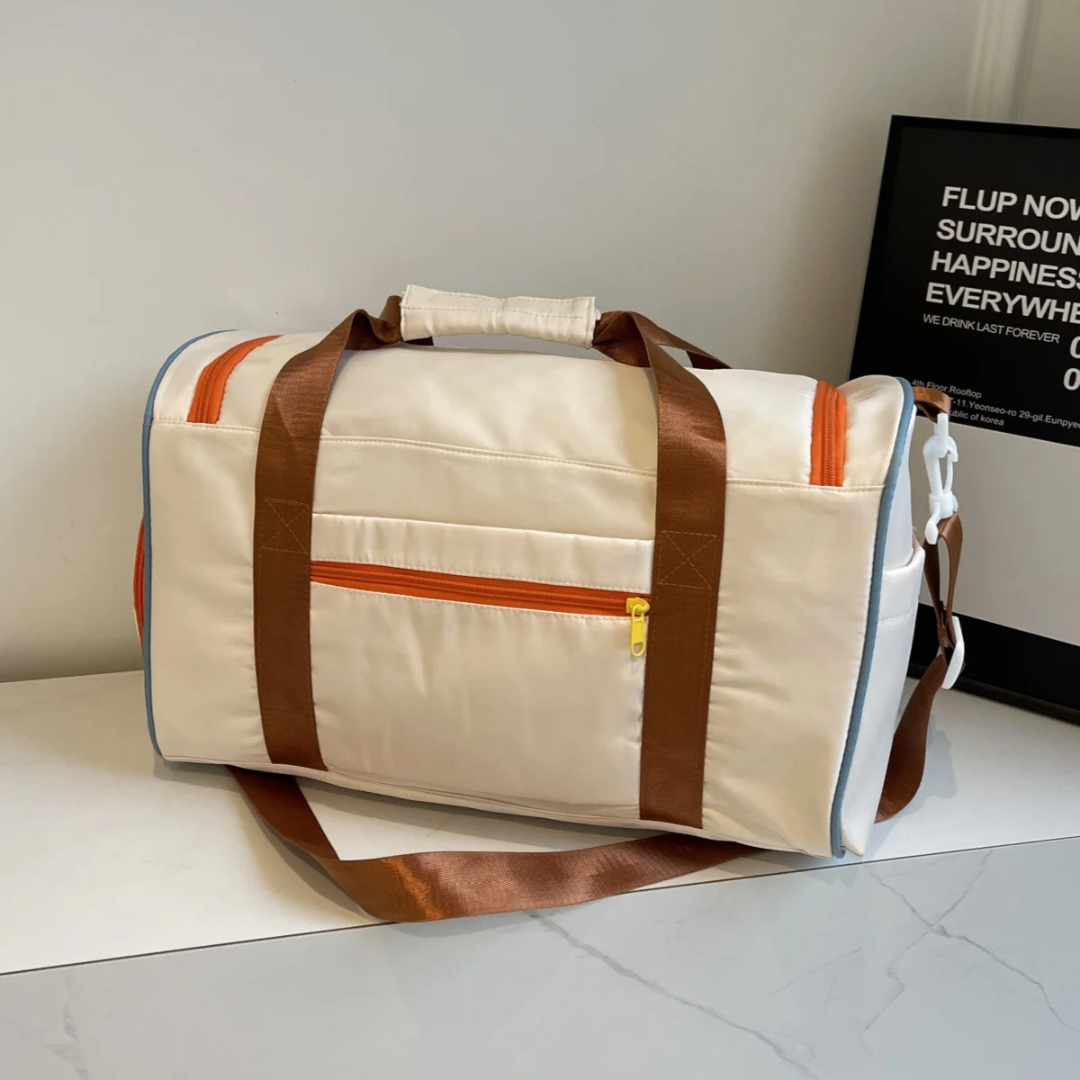 Lett reiseveske med fargeblokker - FlexaBag