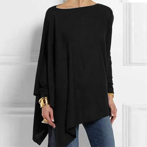 Langärmlige Bluse mit klassischem Schnitt und weichem Finish