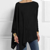 Langärmlige Bluse mit klassischem Schnitt und weichem Finish