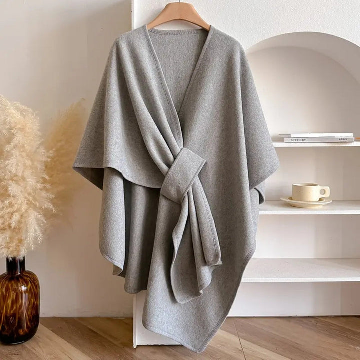 Windproof shawl coat for women