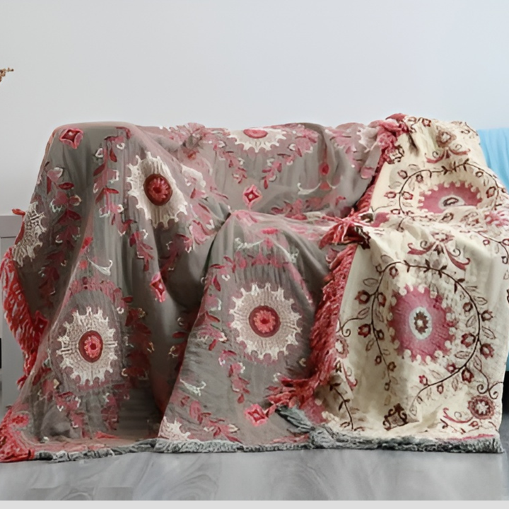 Vendbart skandinavisk rutete teppe