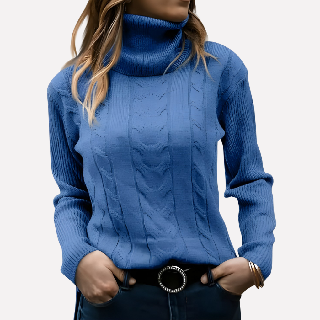 Kvinners Turtleneck Pullover – Avslappet Hverdag Stil