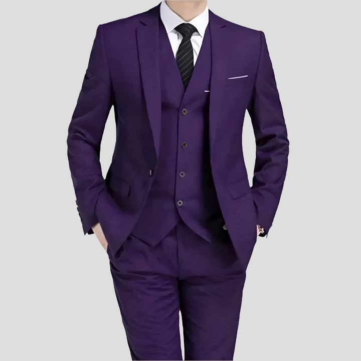 Svart tredelt herredress