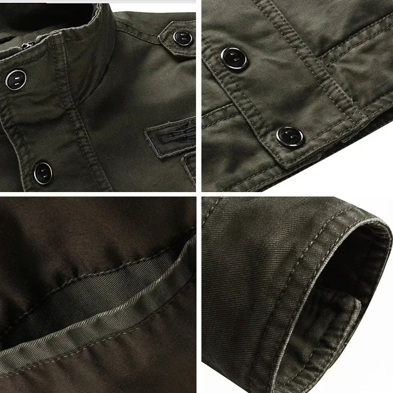 Men's military jacket for mid-season – Robust style and functionality for everyday use