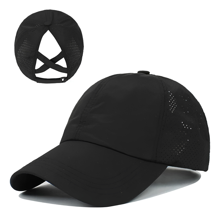 Pustende unisex mesh sports baseball cap med justerbar passform