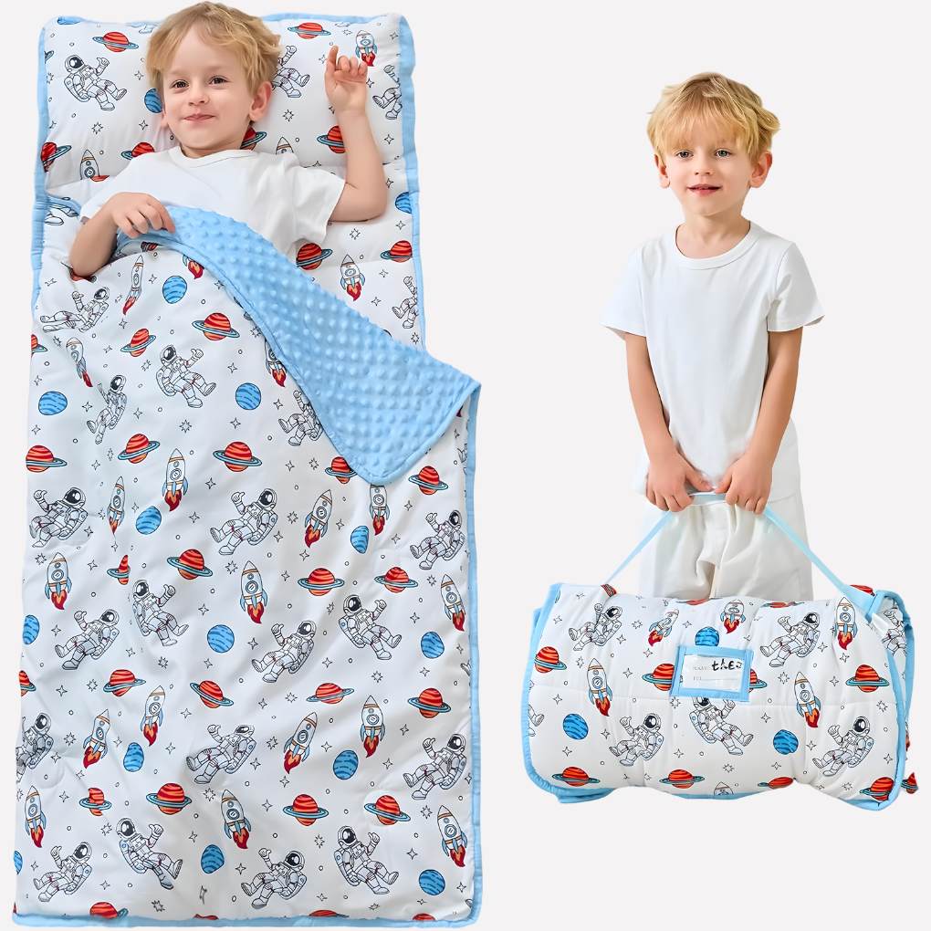 Småbarn Nap Matte med Pute og Blankett