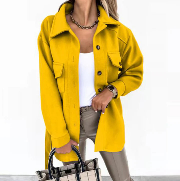 Stilig skinnjakke med elegante detaljer