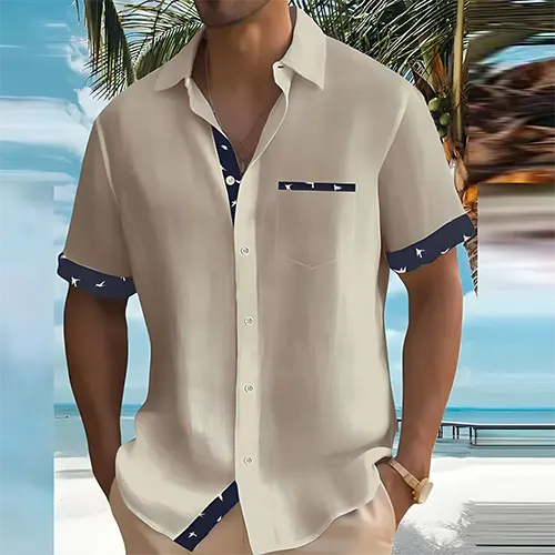 Breathable Short-Sleeve Summer Shirt for Men