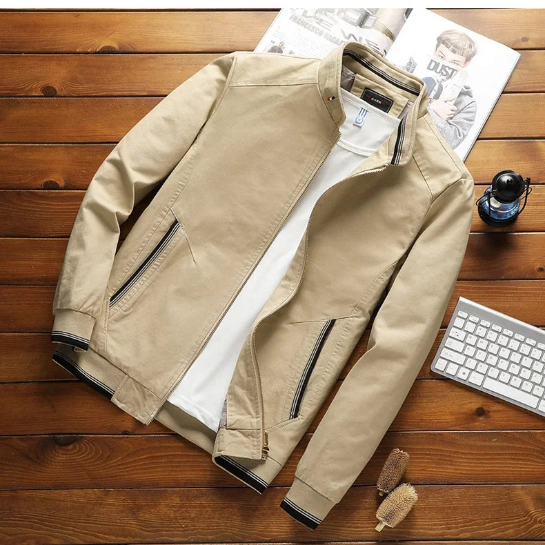 Stylish cotton bomber jacket for men