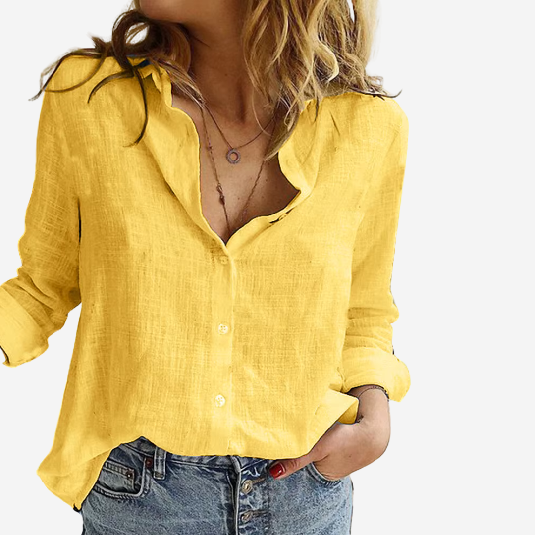 Classic linen shirt with vintage feel