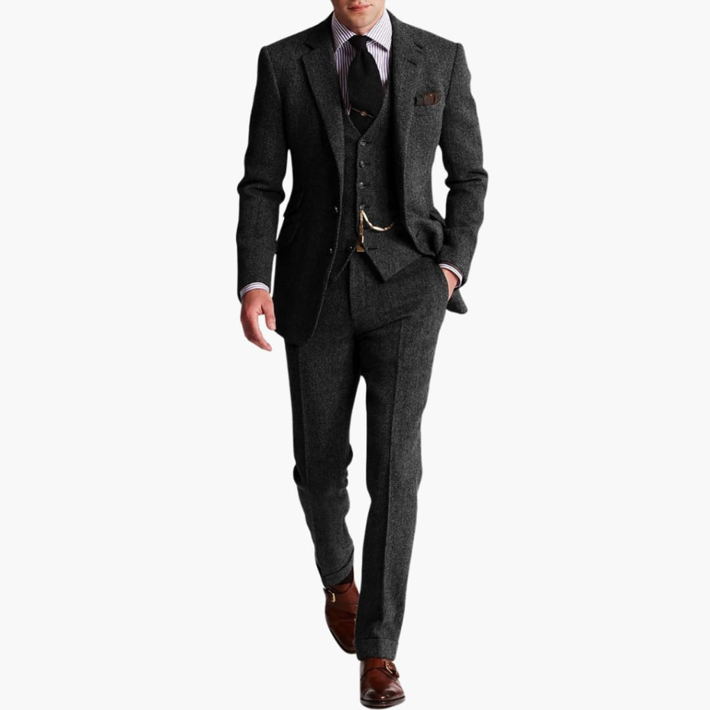 Menns formelle dress-set med jakke og vest