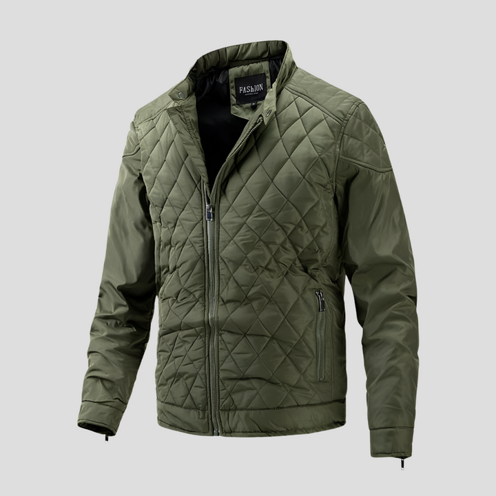 Elegant overgangsjakke med quilt for menn