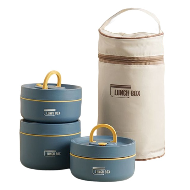 Isolert Flerlags Lunsjboks med GRATIS Bæreveske - ThermoBox