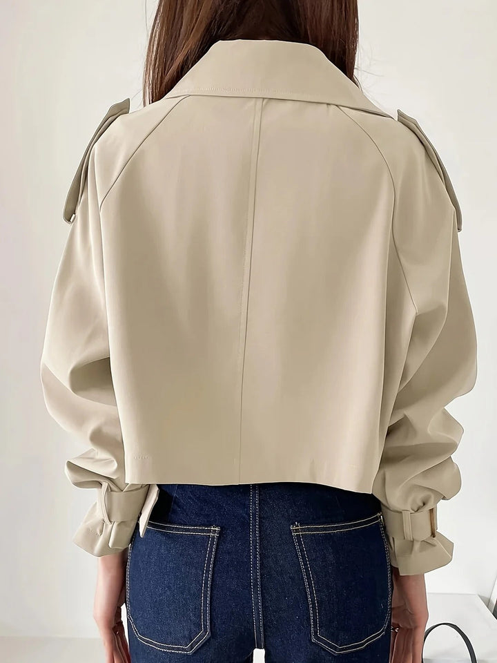 Casual short trench coat