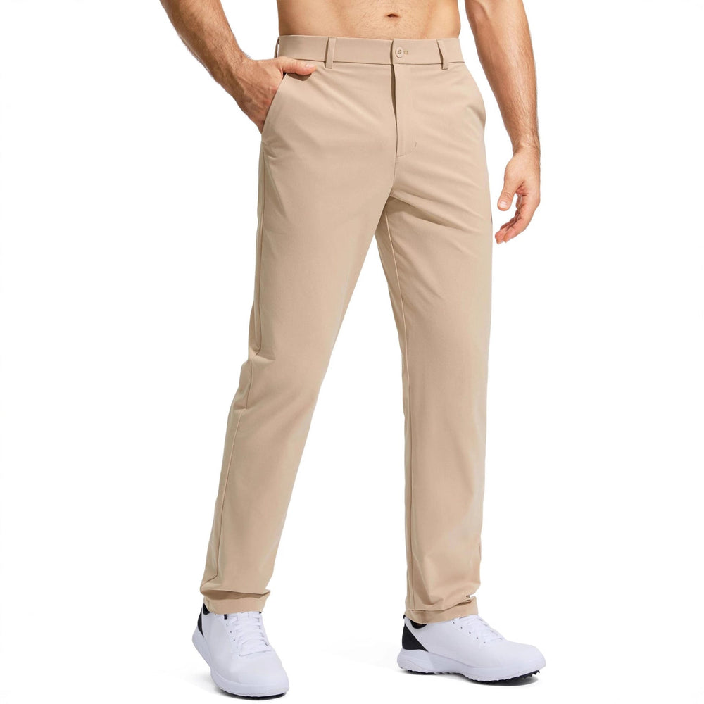Mens Mid-rise Stretch Golf Pants Plus Size Straight Leg