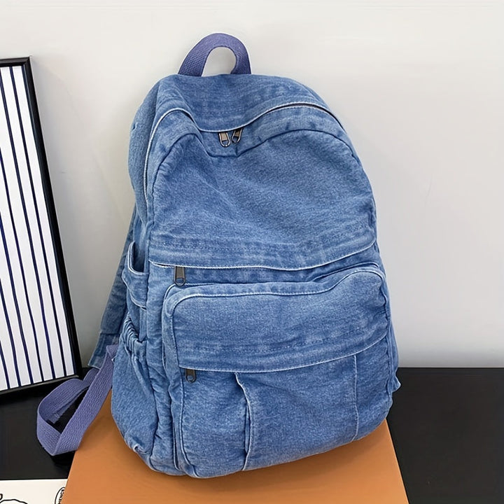Ryggsekk i denim, unisex