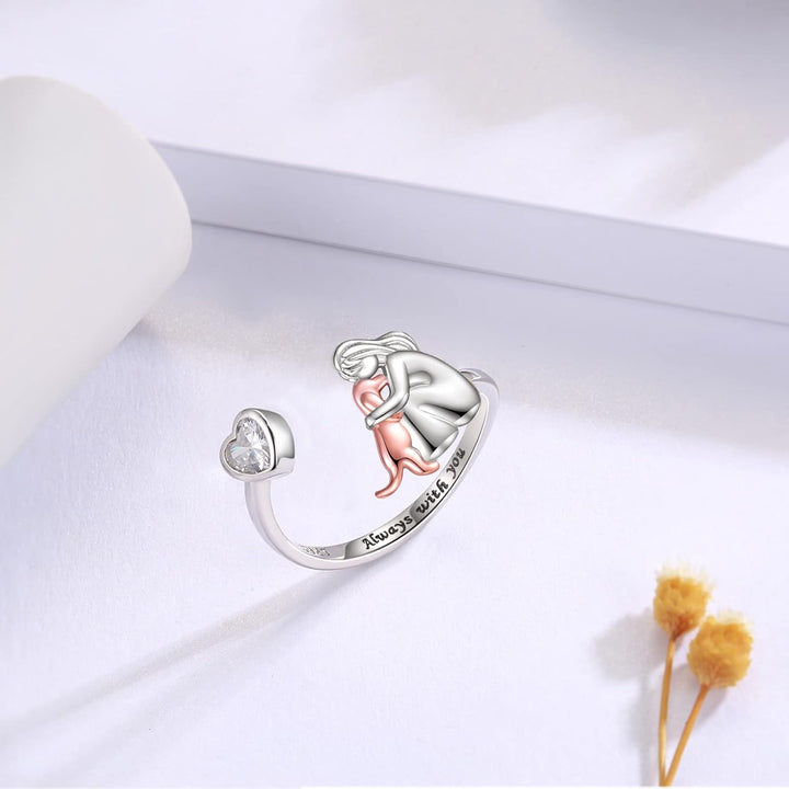 Myk lys rosa ring med diskret glans