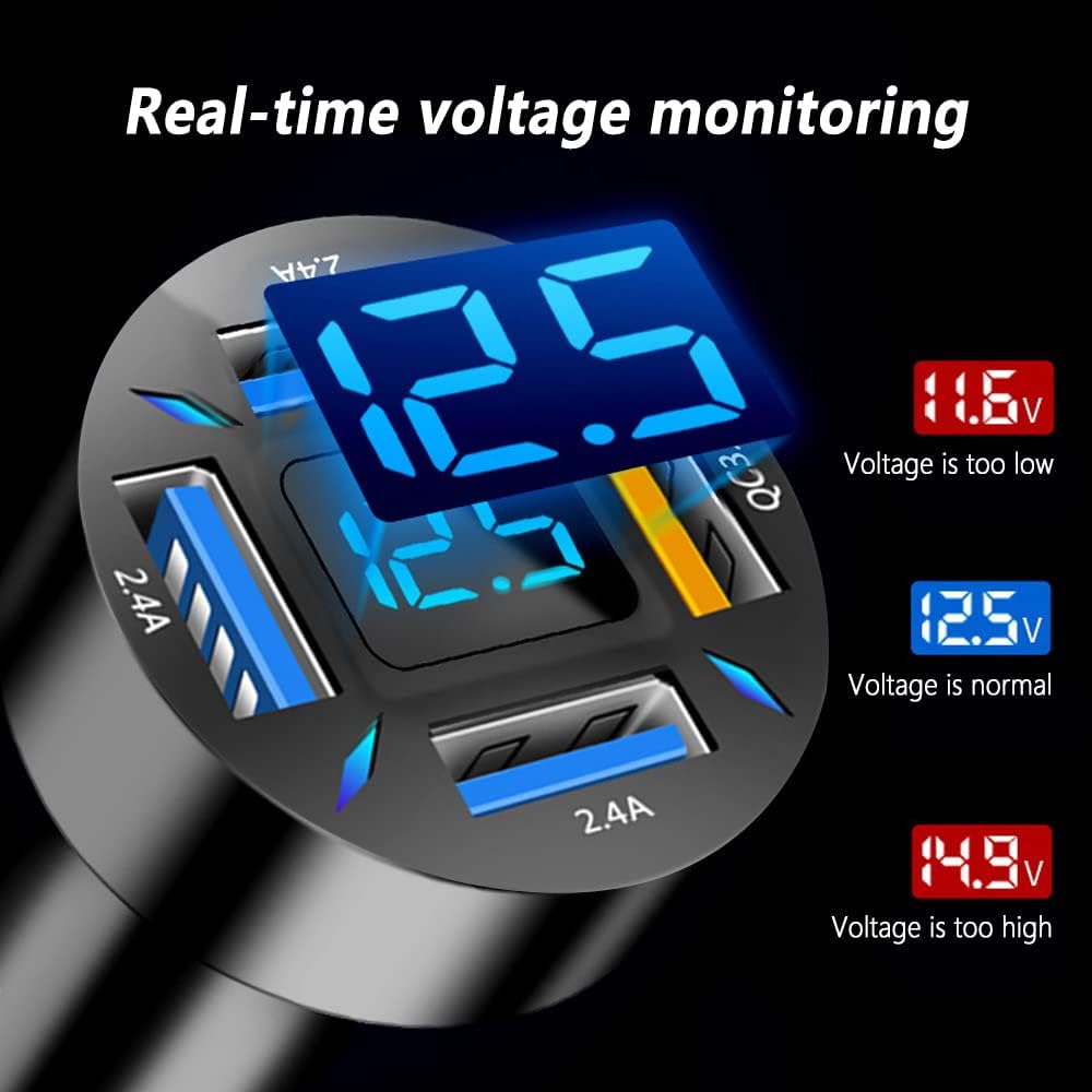 66W billader superhurtiglading med USB PD & QC 3.0 – Universal for sigarettenner 12–24V