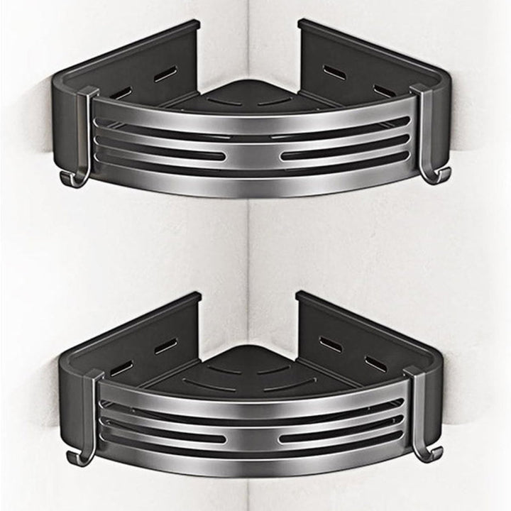 2-lags selvklebende hjørne dusjkurv