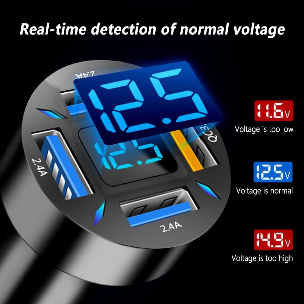 66W billader superhurtiglading med USB PD & QC 3.0 – Universal for sigarettenner 12–24V