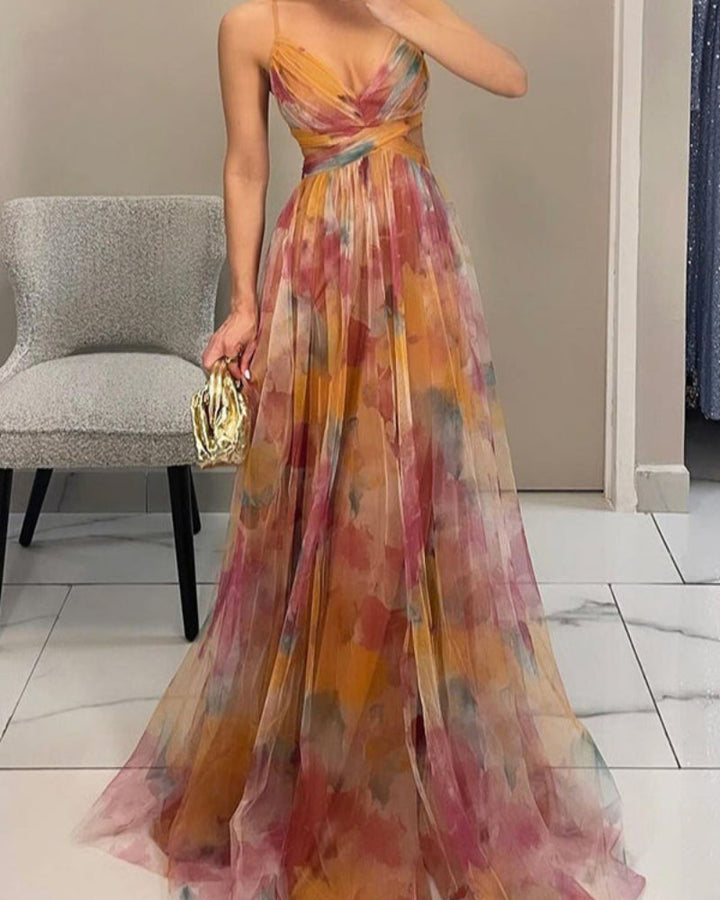 Kvinners Sexy Hollow Out Maxi Kjole
