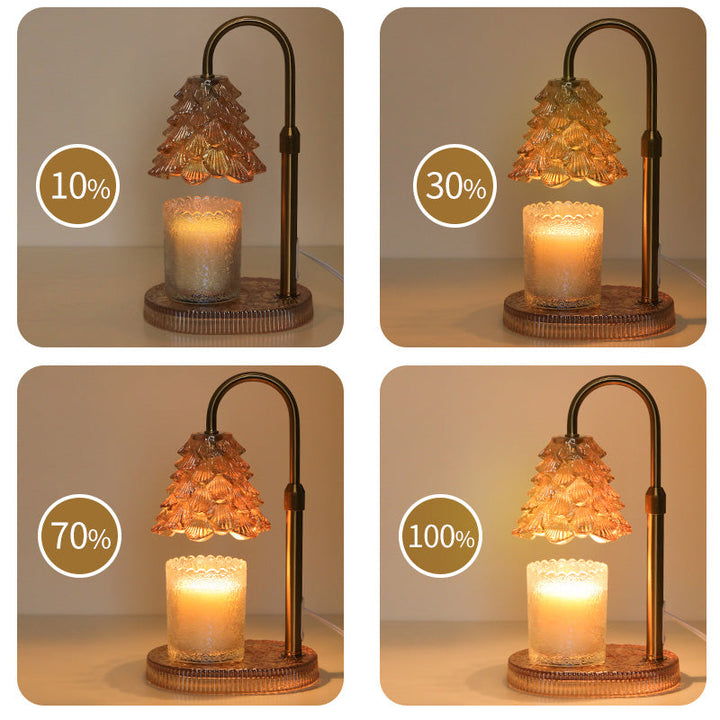 Lysvarmer for duftlys med timer og dimmer, for lys i glass