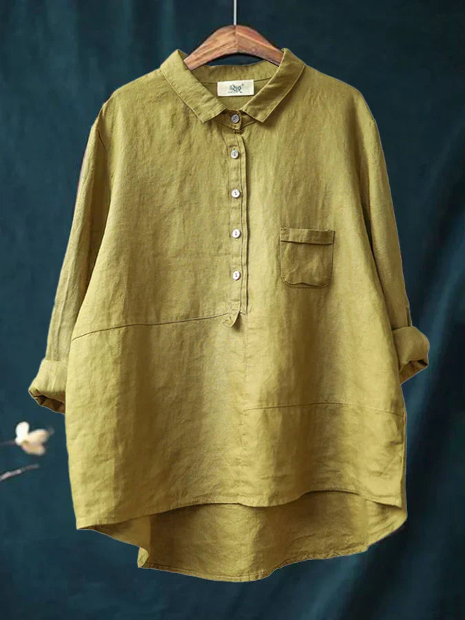 Elegant Langermet Bluse for Kvinner