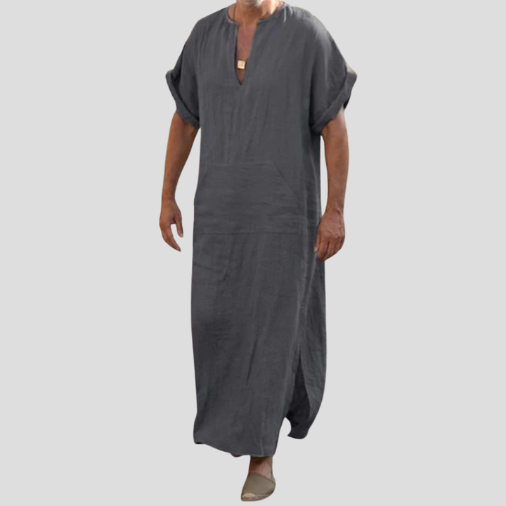 Djellaba med V-hals