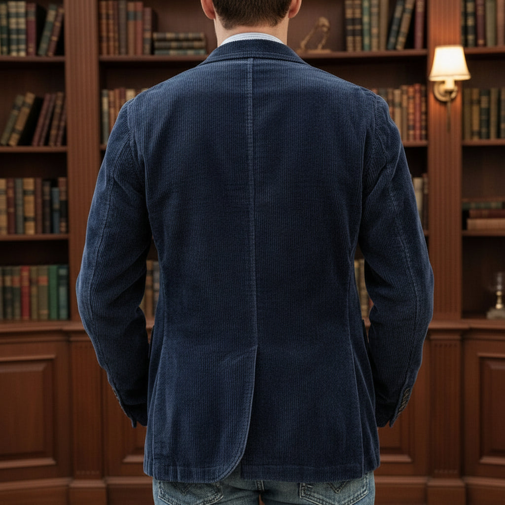 Stilfull Vintage Blazer og Vest Sett