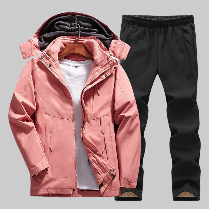 3-i-1 dame utendørssett – Allsidig lagdeling for skiftende forhold