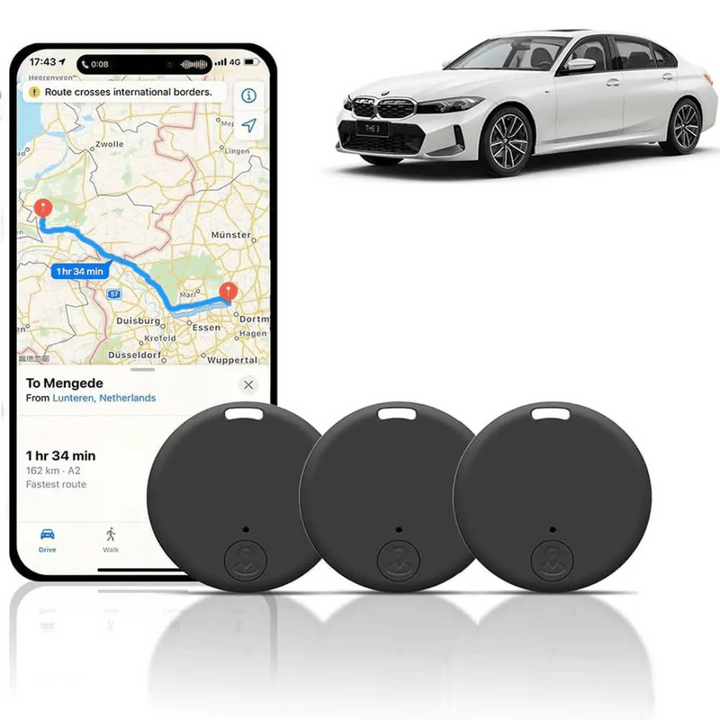 3x Mini GPS-sporer – Lokaliserer bil og nøkler