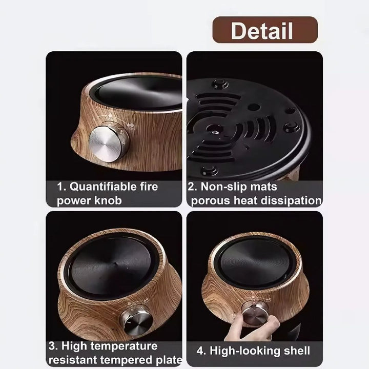 Mini Elektrisk Kokeplate med Temperaturkontroll for Kompakt Bruk