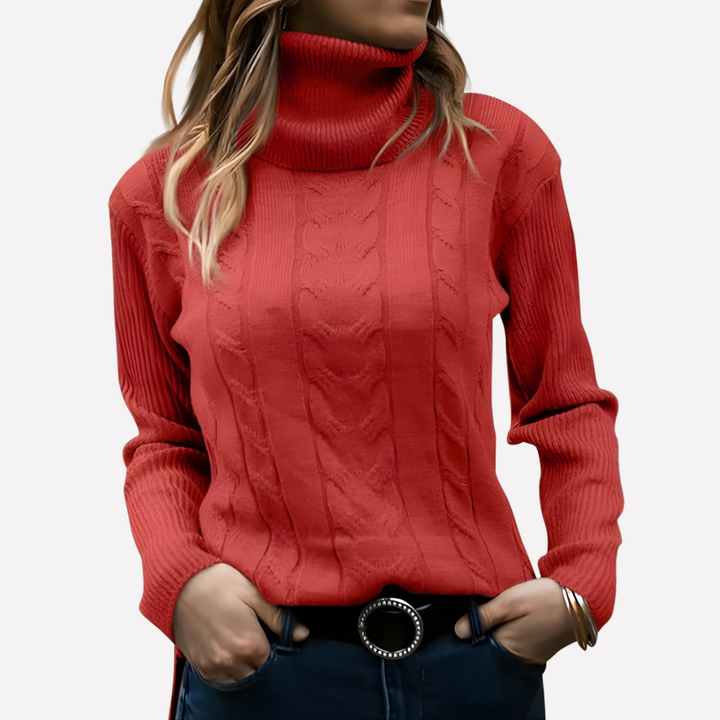 Kvinners Turtleneck Pullover – Avslappet Hverdag Stil
