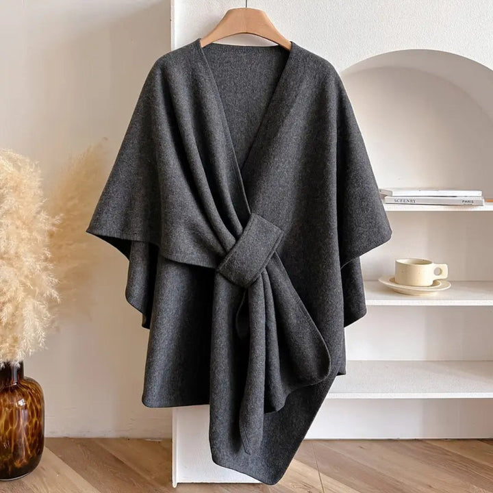 Windproof shawl coat for women