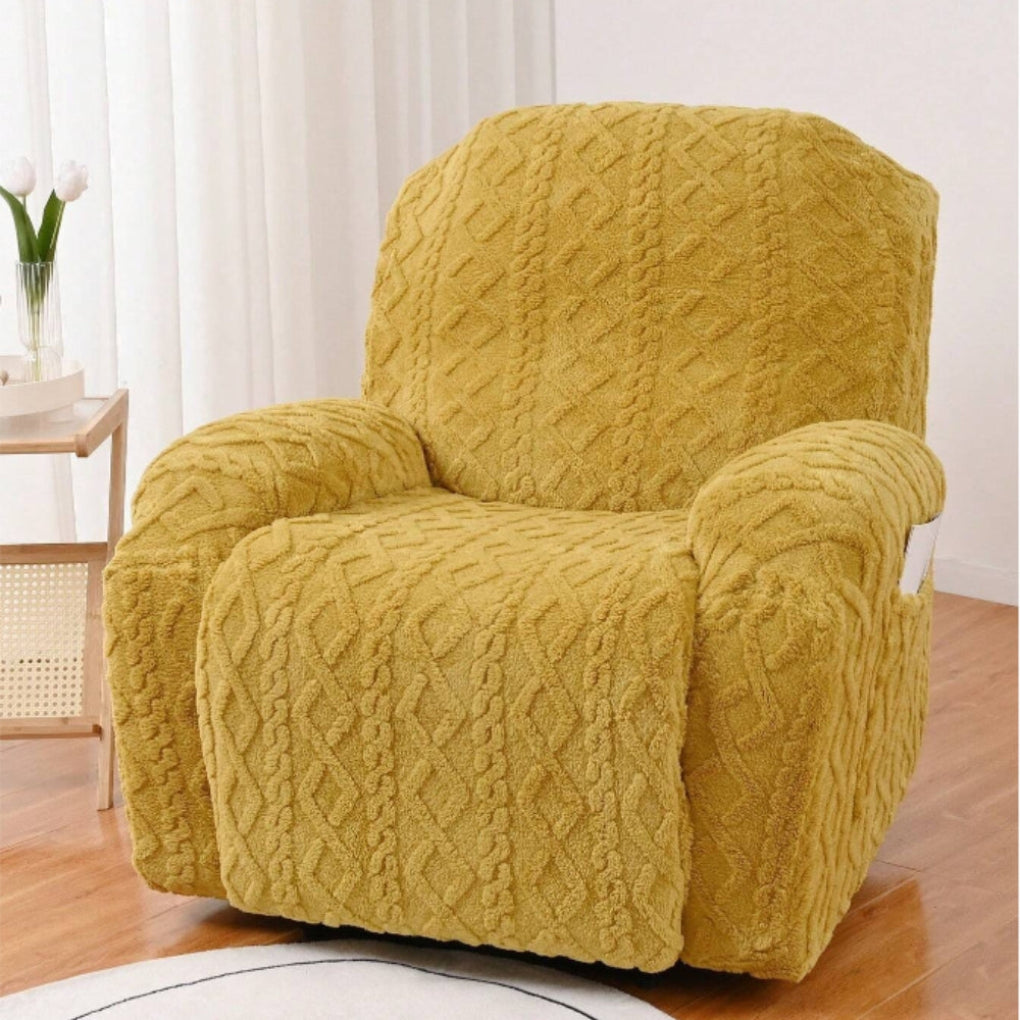 Myk, Ikke-Glidende Vinter Plush Recliner Sofa Trekk