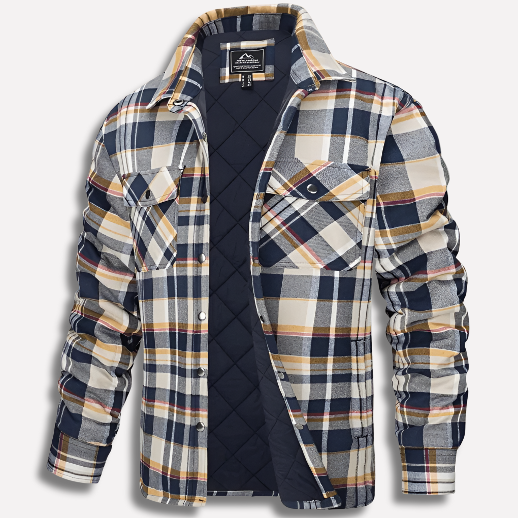 Rutete flanellskjorte i bomull – Lumberjack-stil